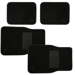 Automatten-Set 4-tlg. für PKW - Schutz vor Dreck, Nässe & Wärmeisolierung - Universalgrösse, Anti-Rutsch-Rückseite, Klettverschluss, 43x67cm/43x33cm