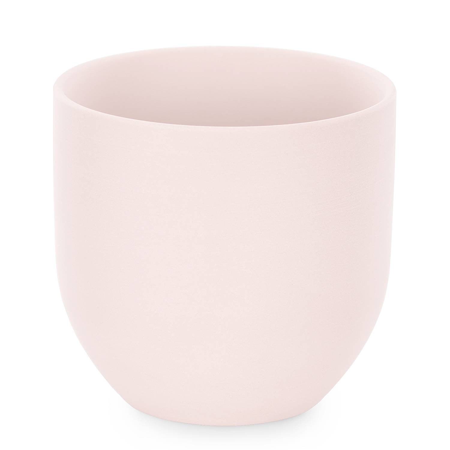 home24 Bloempot Ire Roze/Lichtroze Keramiek B/D/H: 10 x 10 x 10 cm