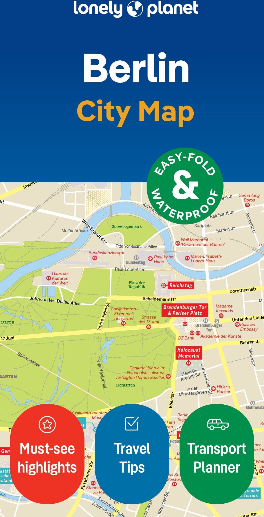 Lonely Planet EN Plan de ville (en anglais) - Berlin   Lonely Planet