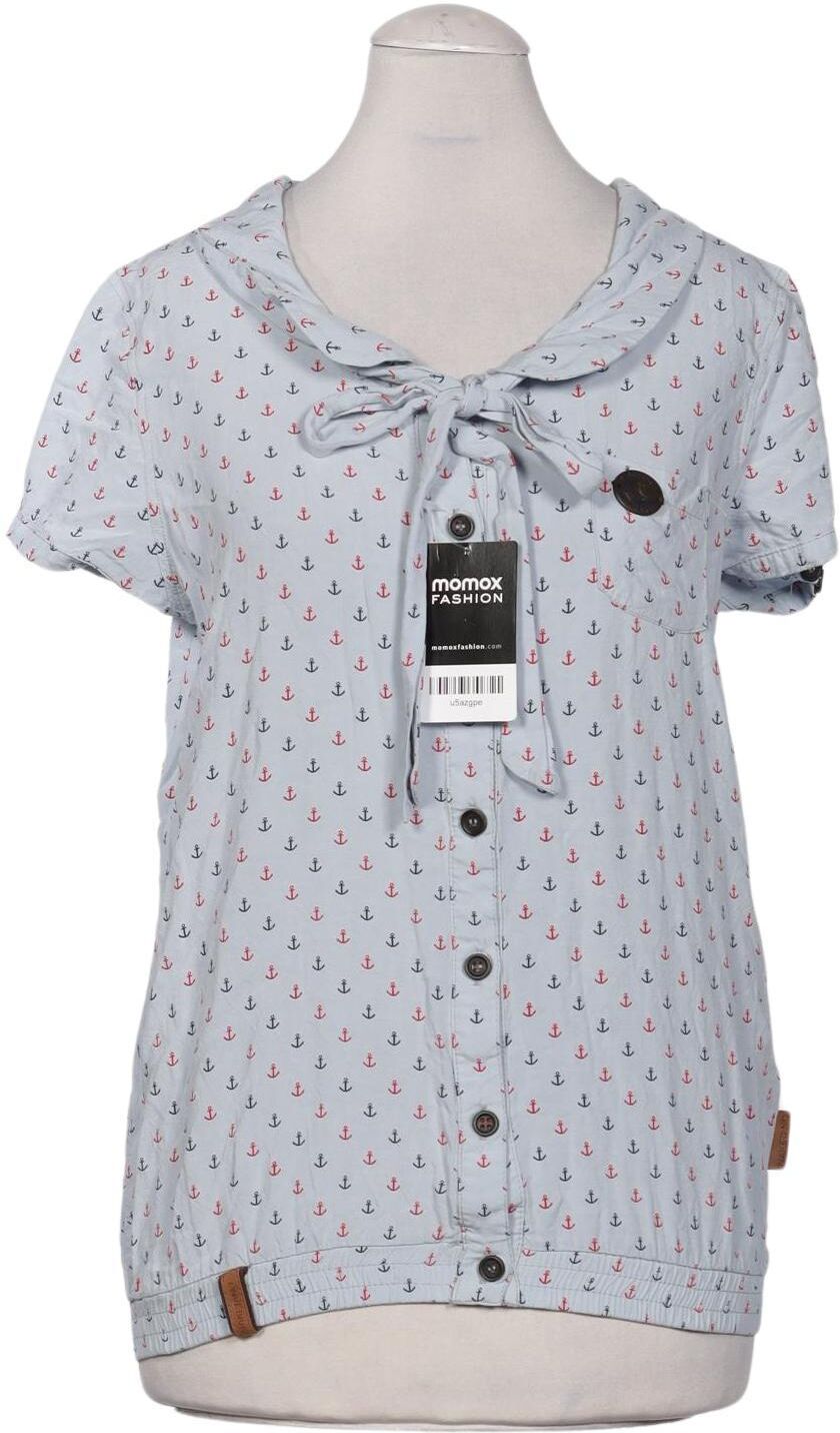 Naketano Damen Bluse, Hellblau, Gr. XS, Viskose - Second Hand