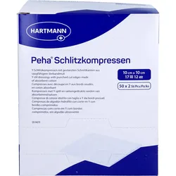 Peha Schlitzkompresse Steril 10x10cm 100 ST