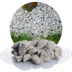 Granit Ziersplitt grau 16-32 mm - 25 kg Sack