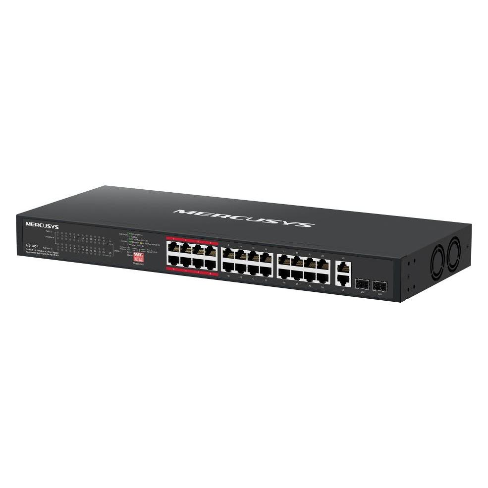 Mercusys MS126CP 24xFE PoE+ 2xGb rack switch (26 Ports) (MS126CP)