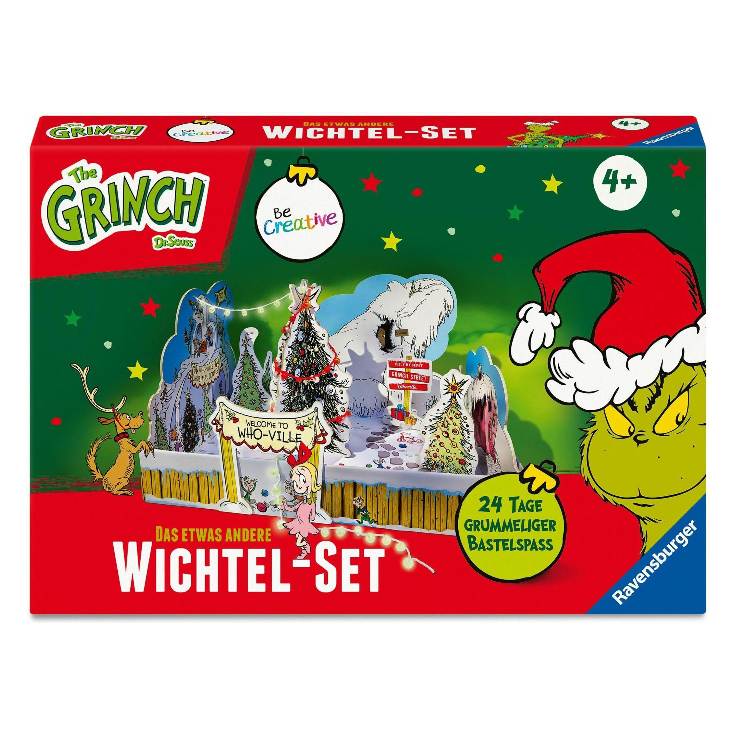 Ravensburger BeCreative Wichtelset Grinch - Bastelset für Kinder ab 6 Jahren, Wichteltür-Set & (12028009)