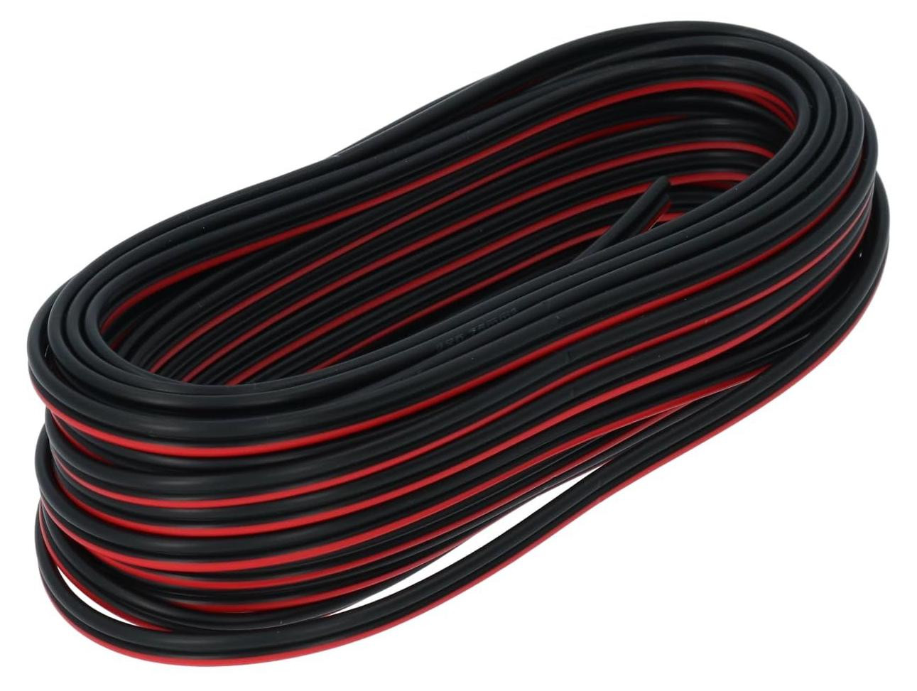 Selius Lautsprecherkabel 2 x 0,75 mm 10m Zwart/Rood