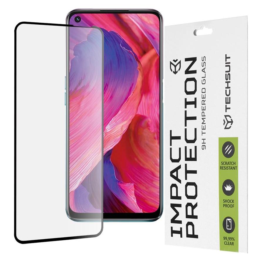 Techsuit - 111D Full Cover / Full Glue Glass - Oppo A54 5G / A74 5G / OnePlus Nord N200 5G - Black (OnePlus Nord N200 5G, Oppo A54 5G, Oppo A74 5G) (56337990)