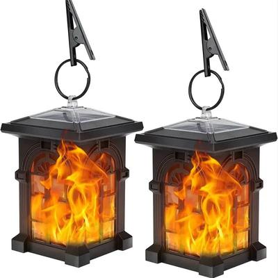 Uplifted Finds Mini Solar Lantern Flickering Flame Outdoor Lights 2 Pcs