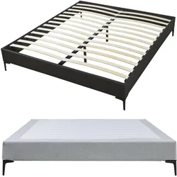 En.Casa, Bett, Doppelbett Lilla Textil 180x200 cm Hellgrau (180 x 200 cm)
