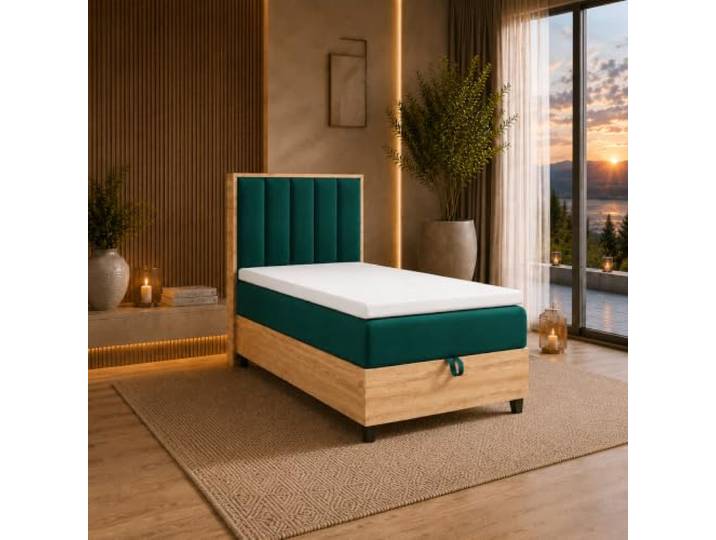 Best For Home Boxspringbett Trinity K10 80x200 Einzelbett mit Bettkasten