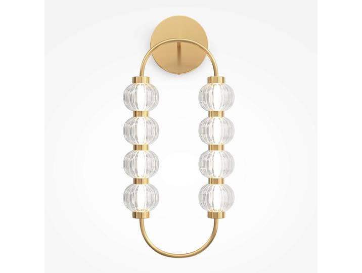 Applique rétro - perles ciselées en verre sur cadre ovale BELLA