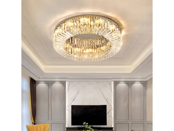 Plafonniers LED en cristal de luxe pour salon chambre cuisine Table Lustre lampes intérieur Lustre décoration de la maison pendentif