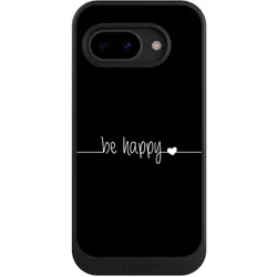 Nivocase Hülle für Google Pixel 9a Handyhülle NIVOcore Case Schwarz Glück Sprüche Statement (Google Pixel 9a), Smartphone Hülle, Schwarz