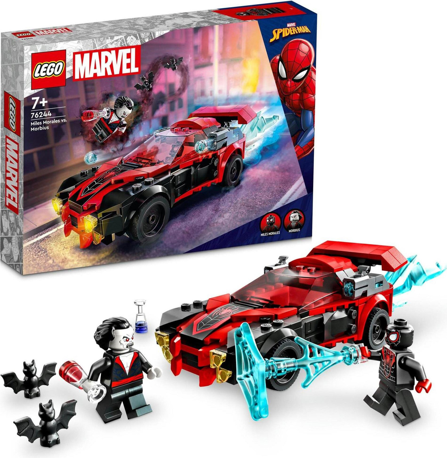 LEGO Marvel 76244 Miles Morales vs. Morbius Bausatz
