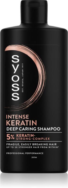 Syoss Intense Keratin Shampoo mit Keratin gegen brüchiges Haar 440 ml