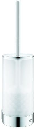 Grohe Selection WC-Bürstengarnitur 41076000 chrom, Glas, Wandmontage, verdeckte Befestigung