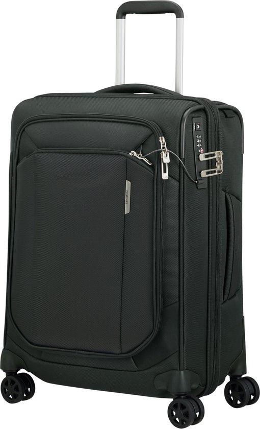 Samsonite Reiskoffer Softcase 49 L Forest Green - Handgepäck, Laptopfach, TSA-Zahlenschloss, 2 Rollen