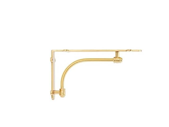 Vintage Dreieck aus Messing zur Wandmontage Robuster Regal-Hardware-Organizer(Color-02)