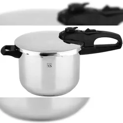 CS KOCHSYSTEME, KAISERSLAUTERN Schnellkochtopf 6L, Edelstahl, 2 Garstufen, induktionsgeeignet