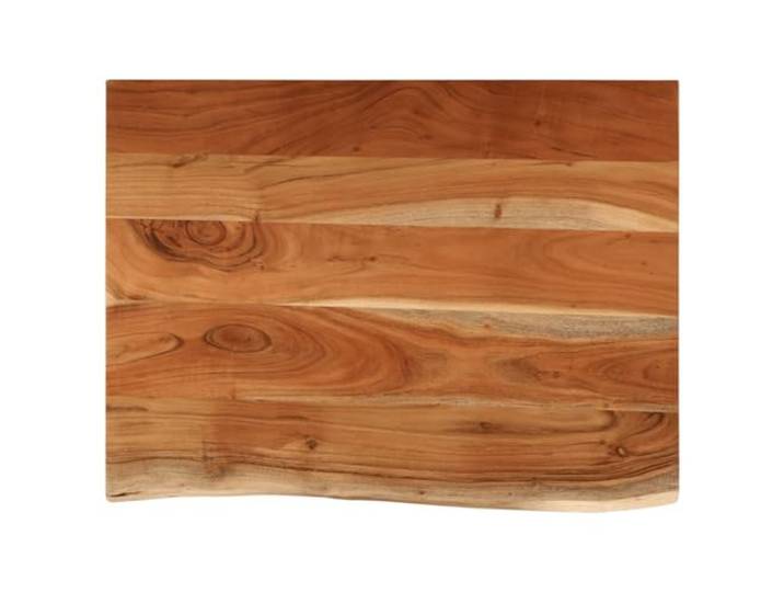 GHVBNMF Waschtischplatte 80x60x3,8 cm Akazie Massivholzplatte Rustikale Holzplatte mit Naturkante für Badezimmer und Gäste-WC. Vielseitig als Waschtisch oder Regalbrett nutzbar.