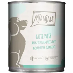 MjAMjAM gute Pute an gekochtem Reis mit gedämpfter Zucchini 6x800 g