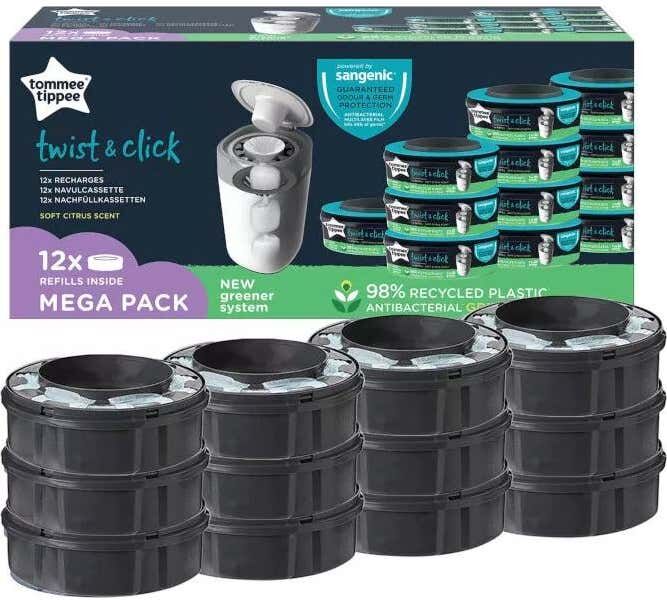 TOMMEE TIPPEE Twist Recambios Sangenic Tec 12 Set