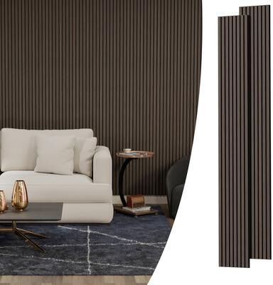Dovelina Acoustic Soundproof Slat Wall Panels 3D Decorative Wall Paneling