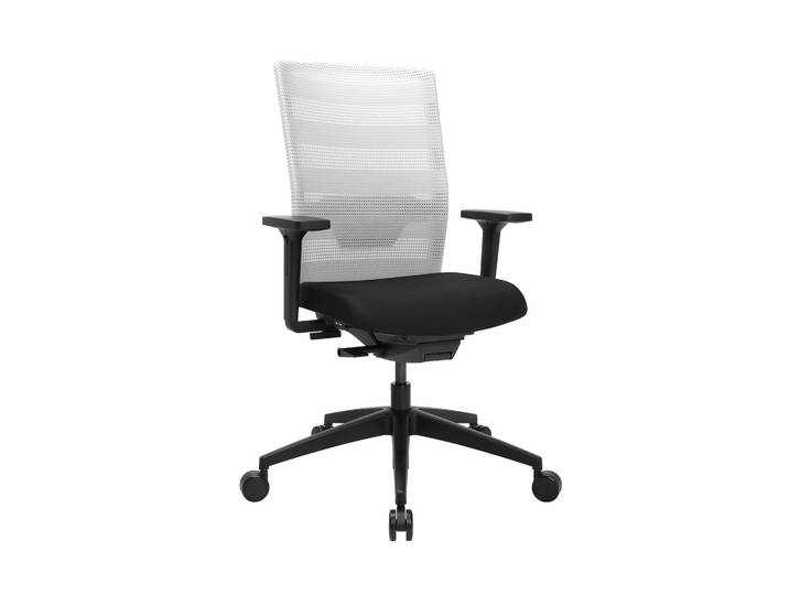 Office swivel chair Topstar AirWork with 2D armrests, White, New, Ergonomic chair - ideal for flexible working