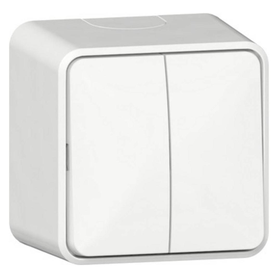 Gira Wippschalter Serien 310513 +Montagepl.AP Reinweiss (310513)