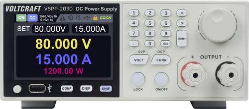VOLTCRAFT VSPP-2030 Labornetzgerät für Rackeinbau, einstellbar 0 - 300 0 - 10A 2000W USB, RS-485, LAN fernsteuerbar