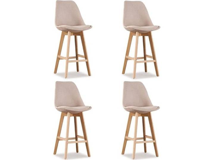 Lot de 4 tabourets de bar beige - Gotteborg