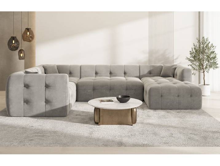 Couchlandschaft Sevilla U-Form in Stoff