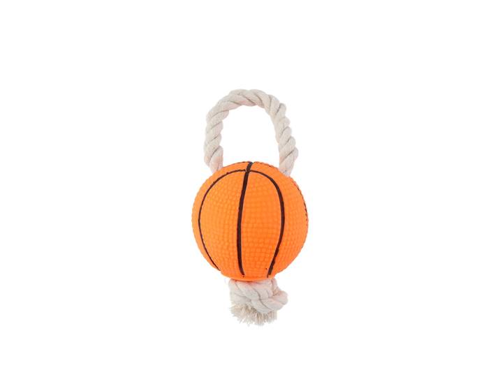 Hundespielzeug Ball mit Seil