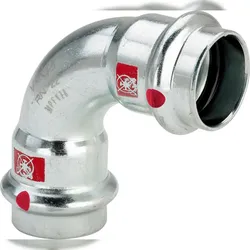 VIEGA Bogen I/I 90° Prestabo Stahl verzinkt 15mm
