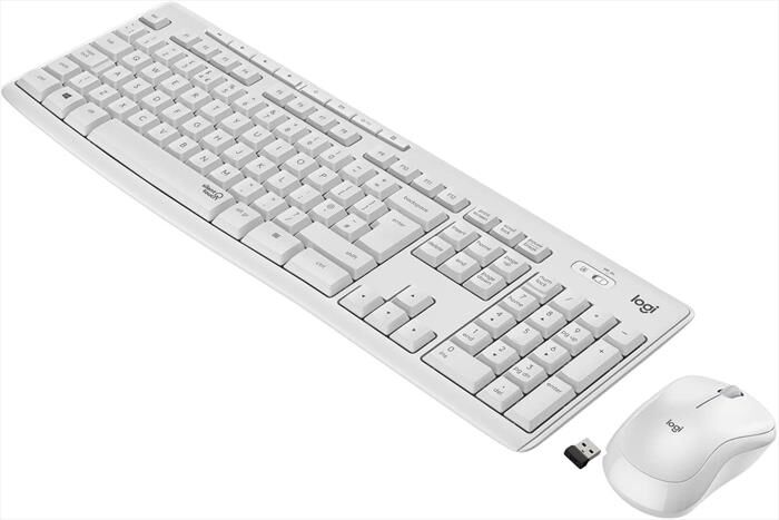 Logitech Mk295 Silent-bianco