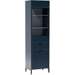 VITRINE Linna mit Schublade 55 cm dunkelblau