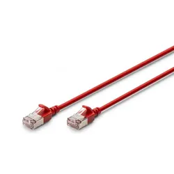 Digitus CAT 6A F-FTP Slim Patchkabel, 3m, Rot
