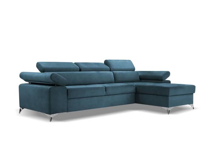Ecksofa MADRYT MINI Rechts Blau (Vena 12)