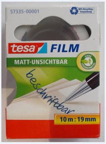 tesafilm Rolle 10m 19mm unsichtbar Hängefaltbox Multimedia-Technik Heften,Lochen,Kleben