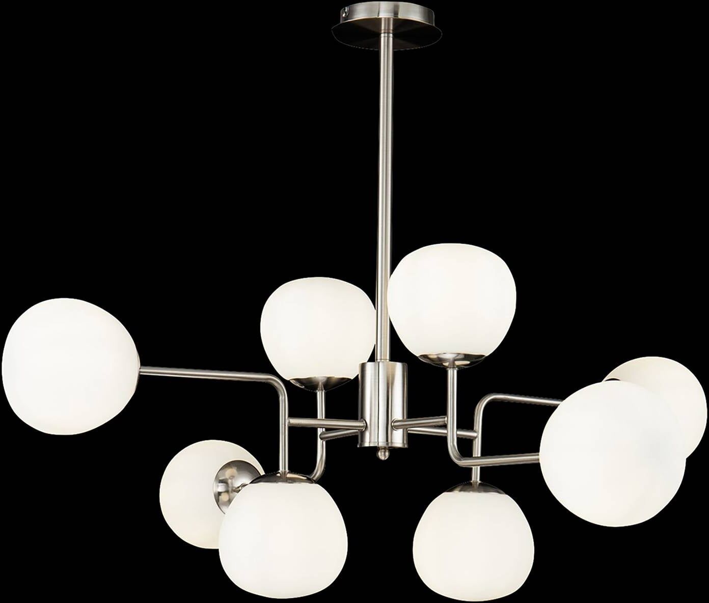 Maytoni Pendant Light Erich, dimmable, Alu / grey / zinc, Living / Dining Room, metal, Modern, Ceiling Light