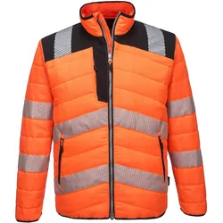 Warnschutz Steppjacke "PW371" PW3 - L - orange/schwarz