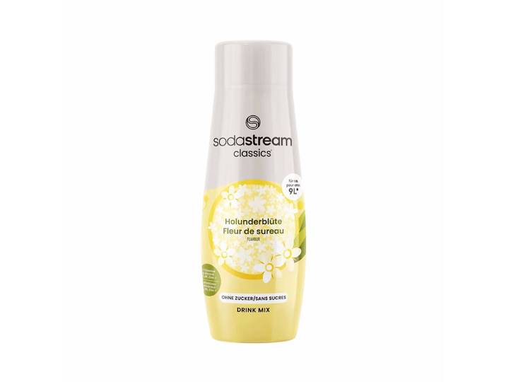 Sodastream Soda-Mix Holunderblüte Zero 440 ml Sirup – Wassersprudler Sirup – gelb