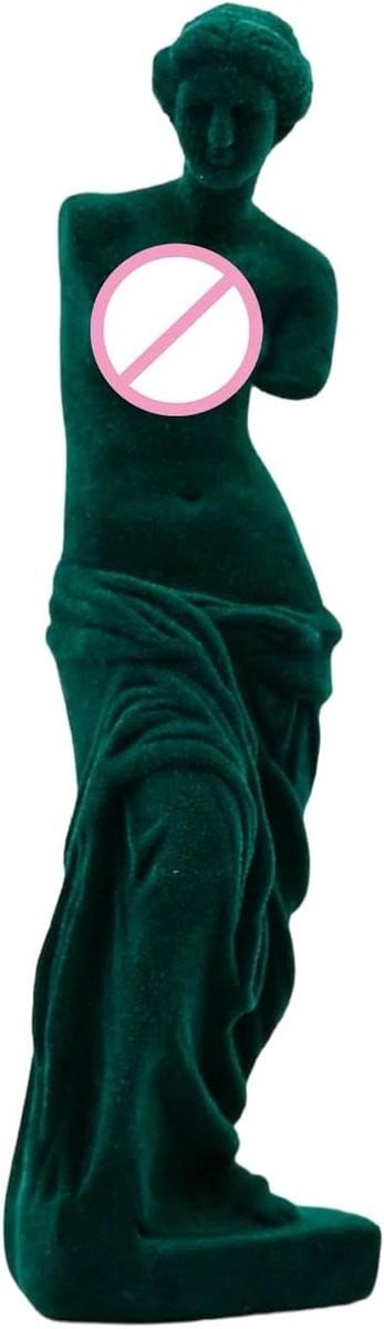 Groen Kunsthars Beeld Decoratie Object Hoogte: 28 cm