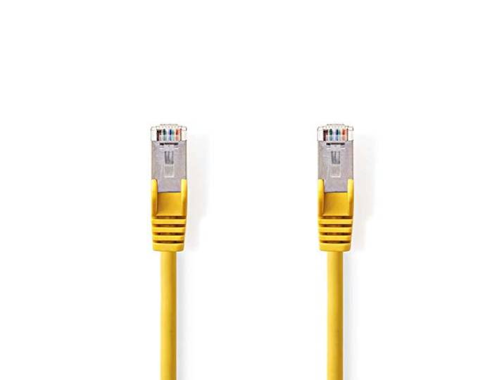 Nedis CCGP85121YE200 netwerkkabel CAT5e SF/UTP RJ45-stekker - RJ45-stekker 20 m geel