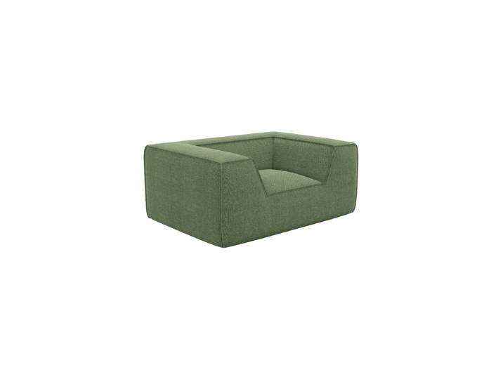 Design Loungesessel „Lorenza“ mit Strukturstoff-Bezug Strukturstoff Grün BLOOMINGLOFT Collection