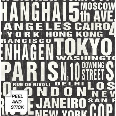 NextWall Around the World Peel and Stick Removable Wallpaper - 20.5 in. W x 18 ft. L