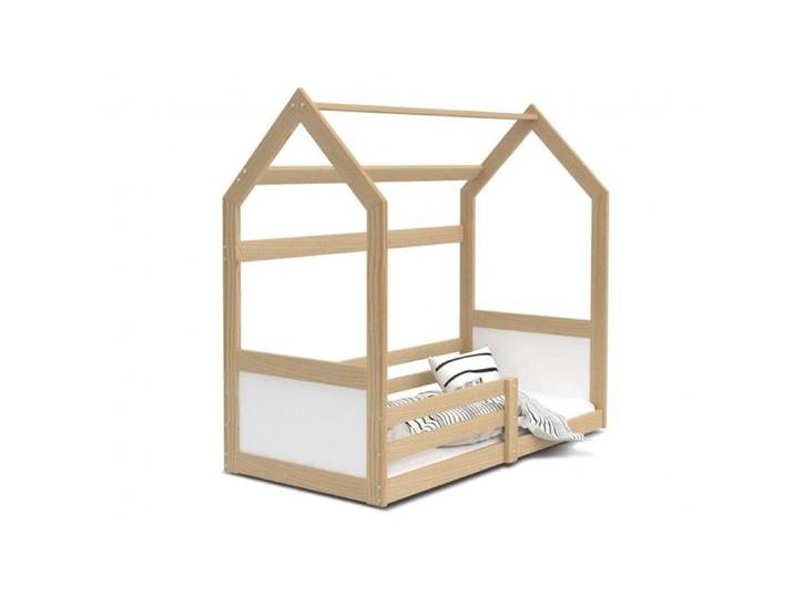 Lit Cabane Miki 80x160 Pin-blanc Pin - blanc