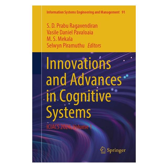 Springer Innovations and Advances in Cognitive Systems (Englisch, Softcover, M S Mekala, S. D. Prabu Ragavendiran, Selwyn Piramuthu, Vasile Daniel Pavaloaia) (71862319)