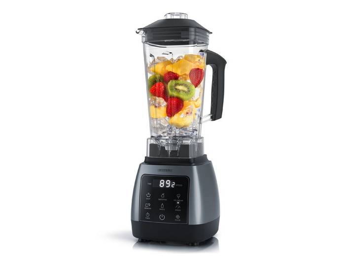 Arendo Standmixer Hochleitungsmixer 2000 W mit Touchpanel, max. 24.000 U/min, Blender, 2000 W, Smoothie Maker, 5 Programme, Timer, Mixer mit Display