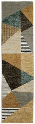 Style Haven Stephan Modern Art-deco Inspired Yellow/Gold Area Rug
