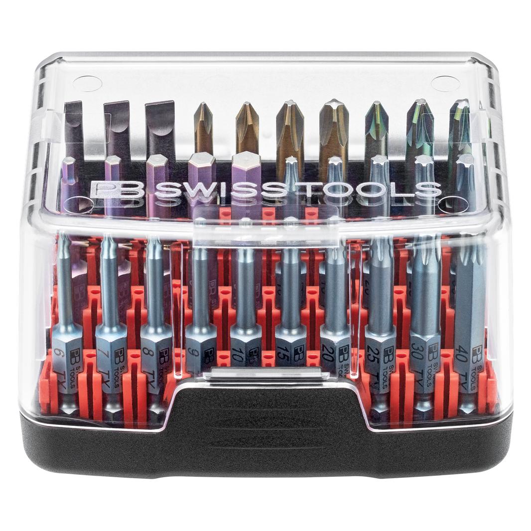 PB Swiss Tools Bits-Sortiment (Innensechsrund TX, Kreuz Phillips PH, Kreuz Pozidriv PZ) (E6.790 BB HO \29353)